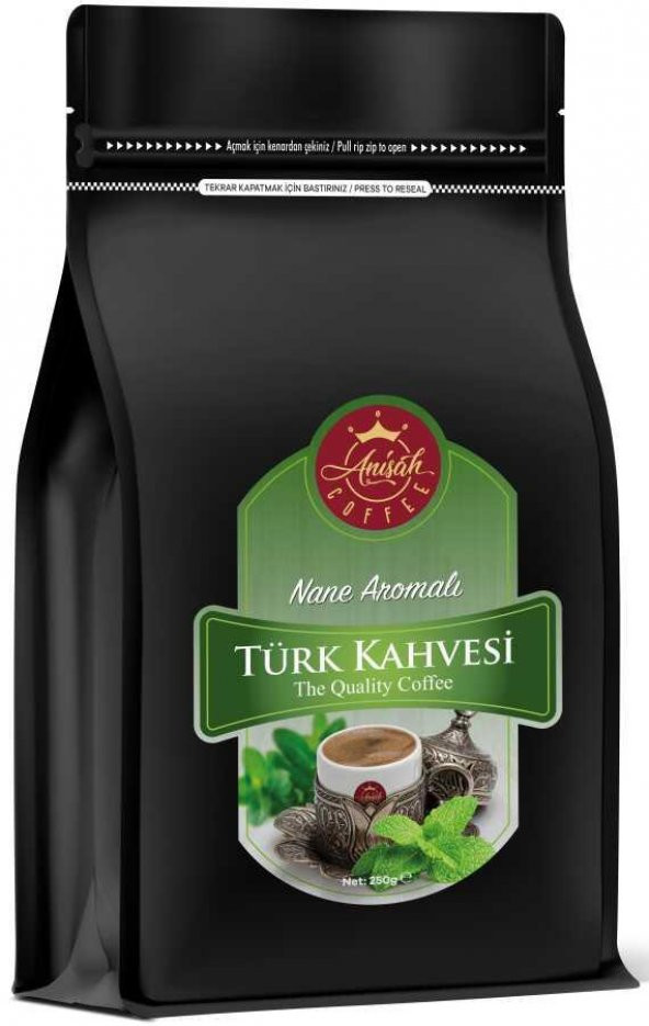 ANİŞAH NANE AROMALI TÜRK KAHVESİ 250 GR