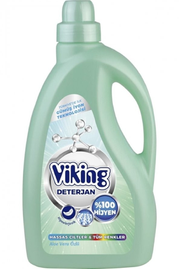 Viking Sıvı Çamaşır Deterjanı Hassas Ciltler 2,7 Litre X 6 Adet