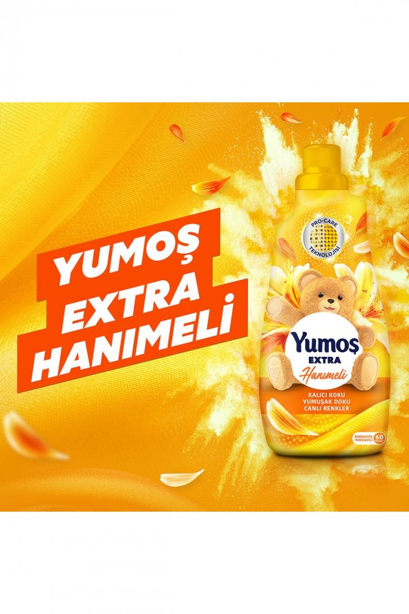 Yumoş Extra Konsantre Çamaşır Yumuşatıcısı Hanımeli 1440 ml 60 Yıkama 2 Adet - 2