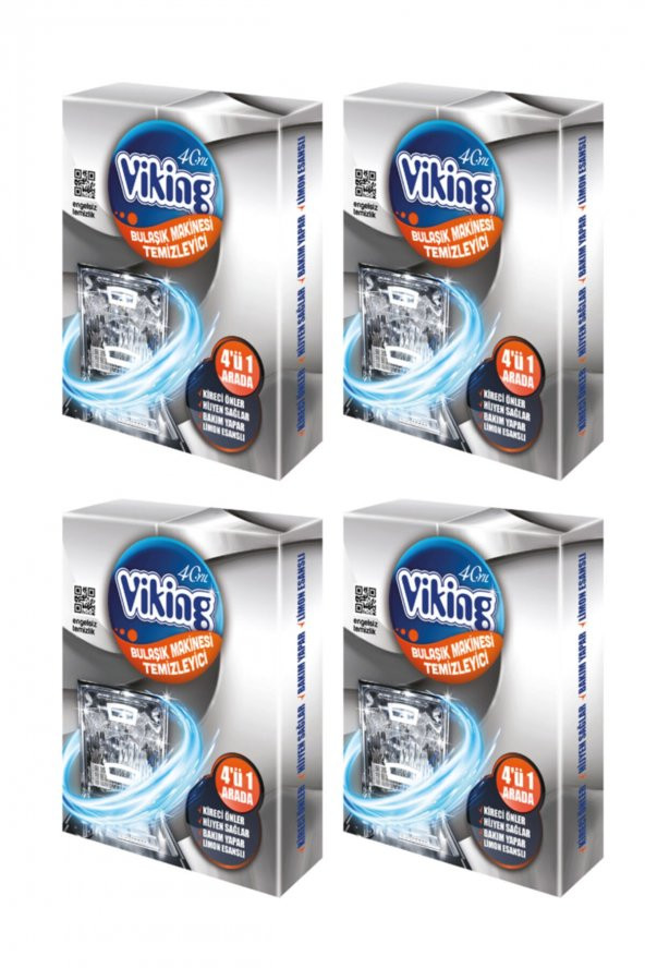 Viking 4 Adet Bulaşık Makinesi Temizleyici 50 Gr