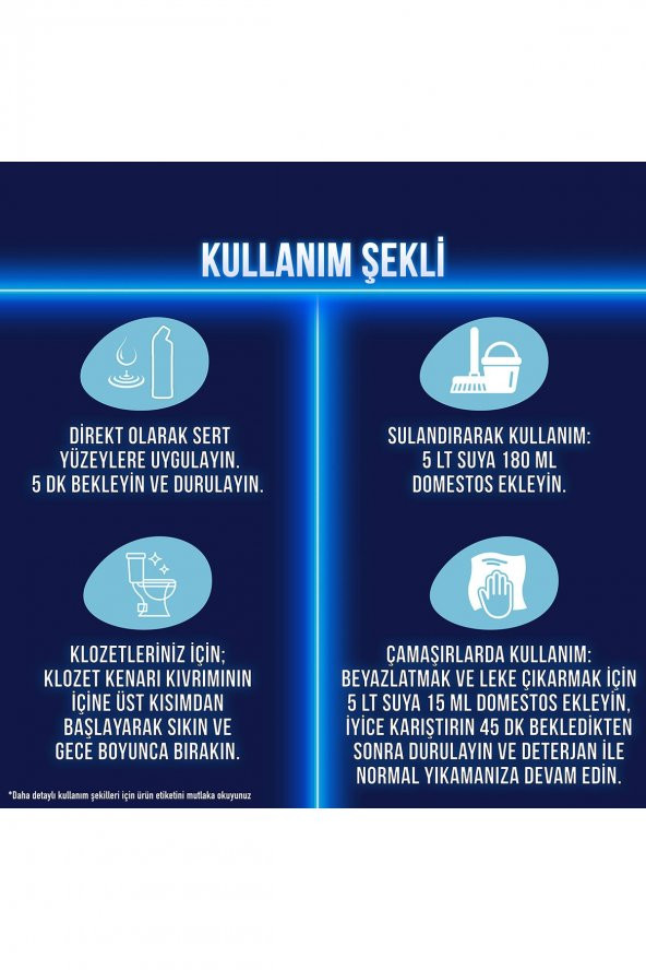 Domestos Yoğun Kıvamlı Çamaşır Suyu Dağ Esintisi Maksimum Hijyen 750 ml 6 Adet - 6