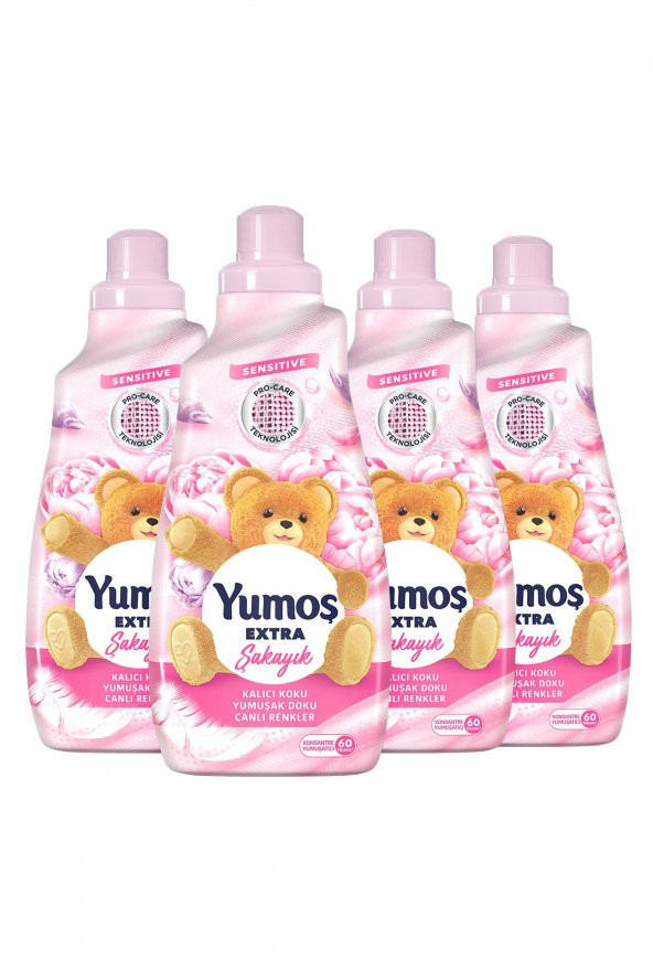 Yumoş Extra Konsantre Çamaşır Yumuşatıcısı Şakayık 1440 X4 - 2