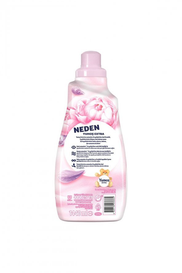Yumoş Extra Konsantre Çamaşır Yumuşatıcısı Şakayık 1440 X4 - 4