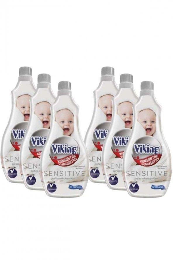 Viking Konsantre Çamaşır Yumuşatıcısı Sensitive 6 X 1440 ml