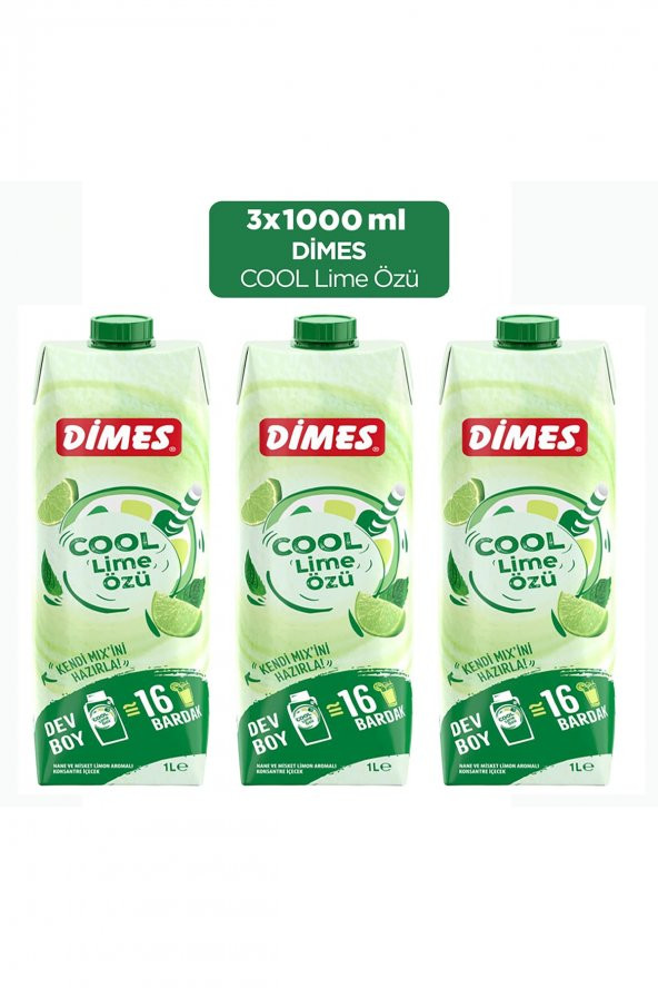 Cool Lime DEV BOY 1000 ML x 3Adet