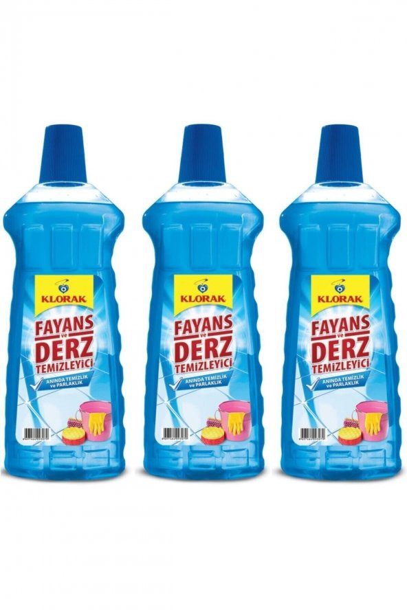 Klorak Fayans Ve Derz Temizleyici (mavi Su) 970 ml* 3 adet ürün görseli