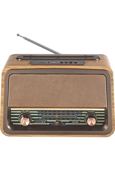 Taşınabilir Retro Müzik Kutusu Bluetooht Usb Nostaljik Radyo Lr - 243 ürün görseli 1