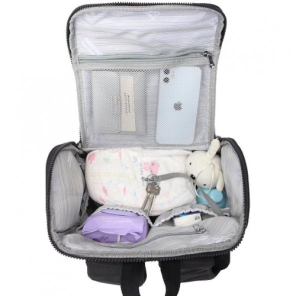 Smart Bags Anne Bebek Sırt Çantası Smart Bags Krinkıl Kumaş 3000 - 4