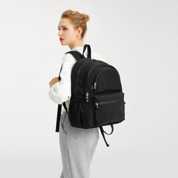 Smart Bags Büyük Boy Sırt Çantası Krinkıl Kumaş Smart Bags 1050 N.buz Mavi - 4