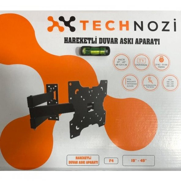 Technozi 19''- 49'' Lcd*led Tv Hareketli Askı Aparatı