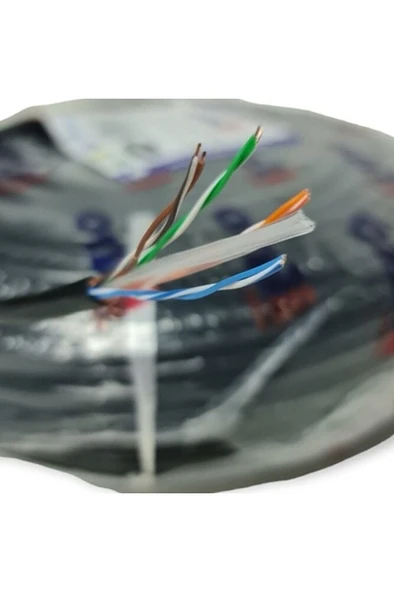 Cat6 Kablo 23AWG 305MT Siyah - Resim 3
