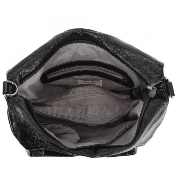 Barcelona Yıkama Deri Omuz Askılı Kadın Çantası 21-K Barcelona 1837 - Resim 5