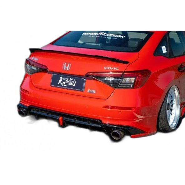 Honda Civic Fe (2021 - 2023) Yofer Style Arka Ek Ve Led (Plastik) - 5