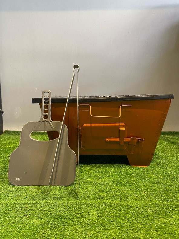 25x40 Katlanır Mangal Yağ Kanallı Izgara - Resim 2