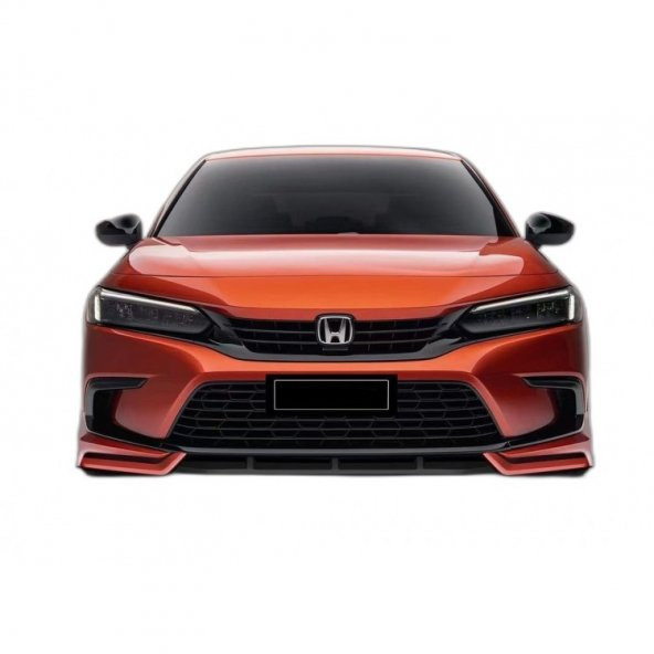 Honda Civic Fe (2021-2023) Yofer Style Ön Lip 3 Parça (Plastik)