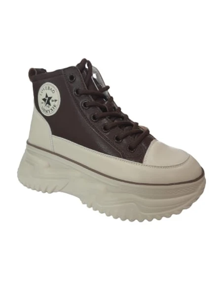 Gamelu 23Kz Gınza Kadın Kalın Taban Sneakers Bot - Resim 5