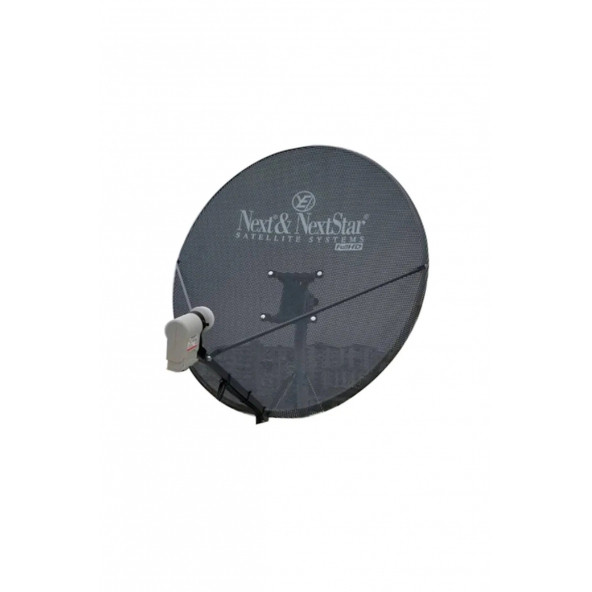 NEXT NEXTSTAR 80 CM DELİKLİ ÇANAK ANTEN İKİLİ LNB 20 METRE KABLO - 1