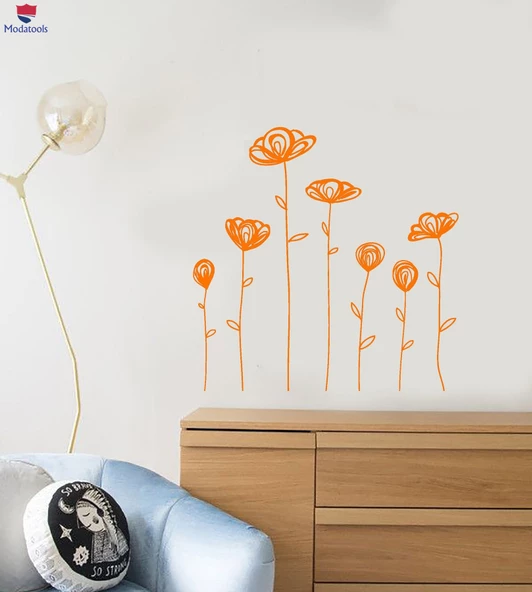Oturma Odası, Yatak Odası Duvar Sticker Kreş Çiçek Bahçe Doğa Sanat Dekor Çıkartmalar Benzersiz Hediyelik ürün görseli