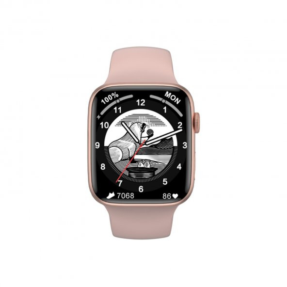 Global 2023 Watch 7 Series FullSecreen NO1 Android İos Uyumlu Akıllı Saat Gold WNE0372
