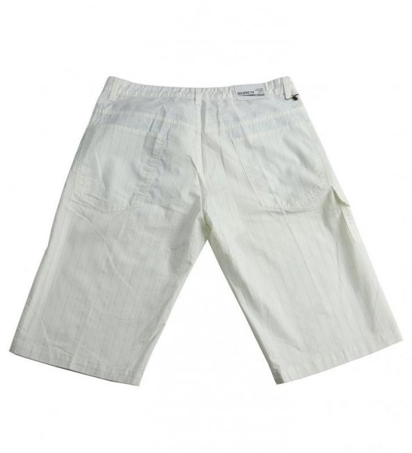 Erkek Büyük Beden Battal Boy 100 Pamuk Dokuma Kapri Beyaz - 2