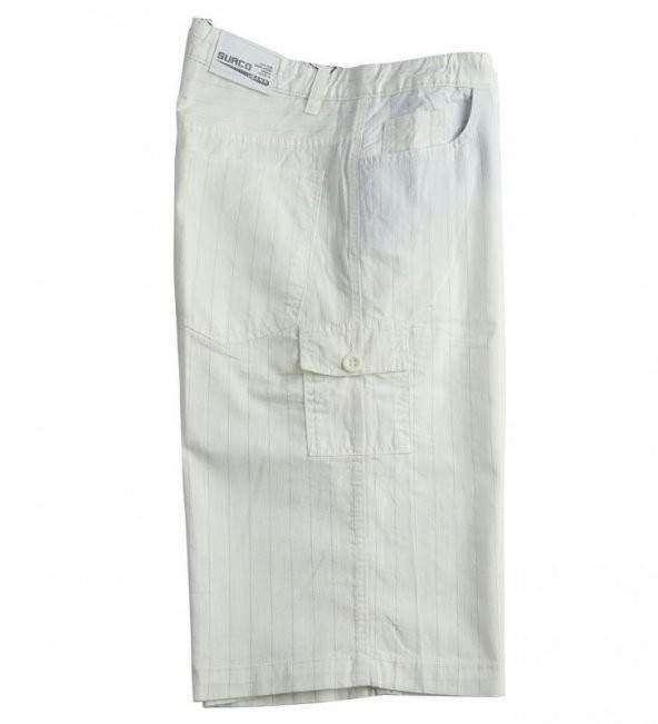 Erkek Büyük Beden Battal Boy 100 Pamuk Dokuma Kapri Beyaz - 3