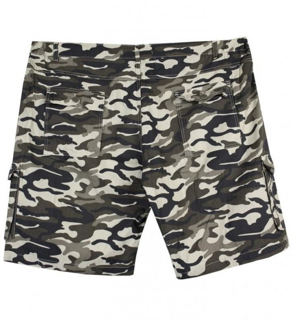 Erkek Büyük Beden Kısa Kamuflaj Şort 10XL-11XL - 3