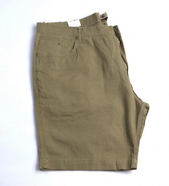 Büyük Beden 100 Pamuk Dokuma Erkek Kısa Şort - 4