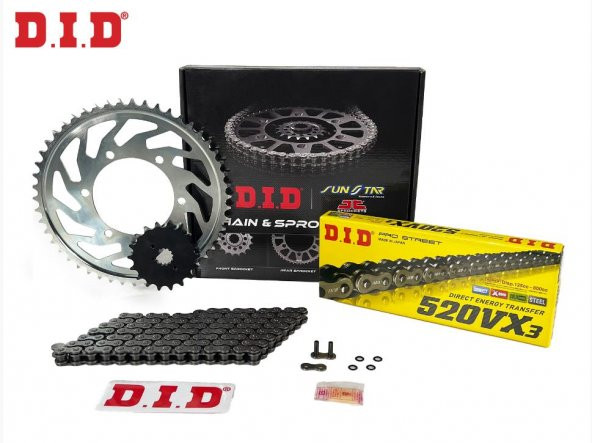 Did-Jt 2014-2015 Husqvarna FE 501 Uyumlu Zincir Dişli Set Çelik Renk