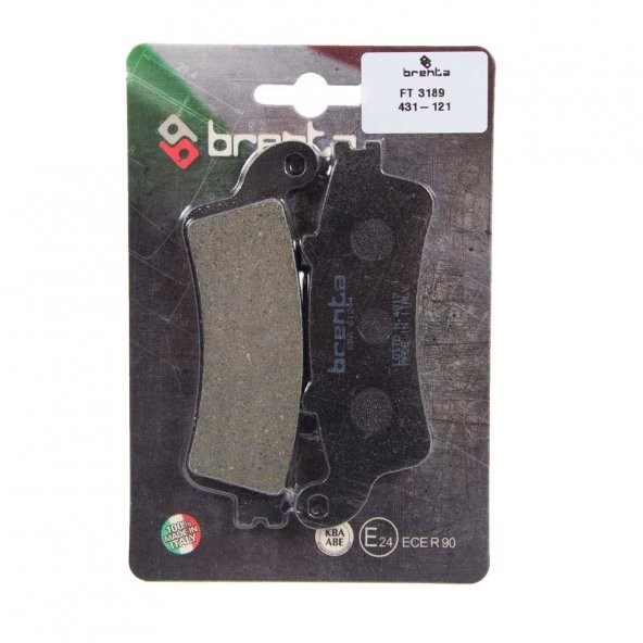 Brenta 431-121 2002-2010 Honda VFR 800 Uyumlu Arka Fren Balatası Organik Balata