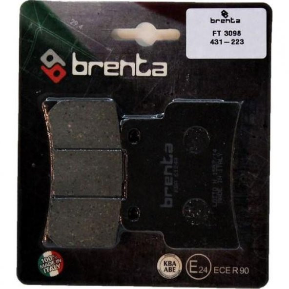 Brenta 431-223 2008-2016 Aprilia Mana 850 GT ABS Uyumlu Ön Fren Balatası Organik Balata