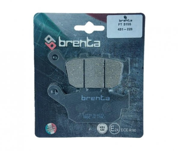 Brenta 431-226 2021-2023 Honda Forza 750 Uyumlu Arka Fren Balatası Organik Balata