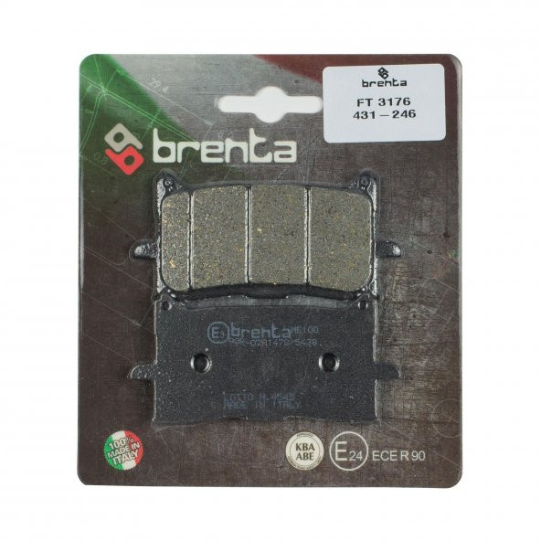 Brenta 431-246 2018-2022 Honda CB 250 R Uyumlu Ön Fren Balatası Organik Balata