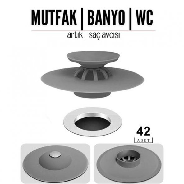 TransForMacion 30+12 ADET Lavabo Küvet Artık ve Saç Avcısı Peligna Design