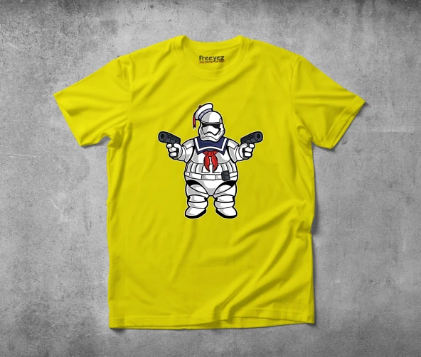 Marshmallow Trooper Unisex Pamuklu Penye T-shirt
