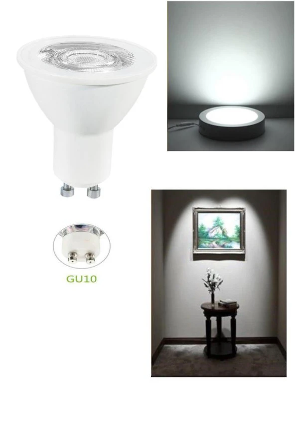 Osram Ledvalue 4,5W (50W) Par16 GU10 Spot Ampul 6500K Beyaz - 3 Adet Çanak Lamba - Resim 4