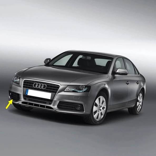 Audi A4 2009-2012 Ön Tampon Sağ Sis Çerçevesi Siyah 8K0807682A