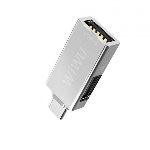 Global Wiwu T02 USB Type-C Hub Çevirici ve Çoklayıcı Hub Gri WNE0112 - 2
