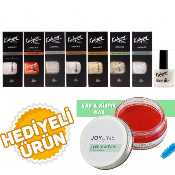 Kalyon 8 Li Set+joy line Kaş Şekillendirici Ve Sabitleyici Wax 50ml