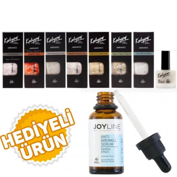 Kalyon 8 Li Set+joy line Anında Botoks Etkili,kolajen Artırıcı,celumer Deniz Özü Ve Jambu Özlü Kırışıklık Karşıtı Serum