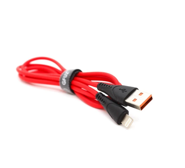 Global CA30 USB to Lightning Hızlı Data ve Şarj Kablosu 2.4A Kırmızı WNE0041