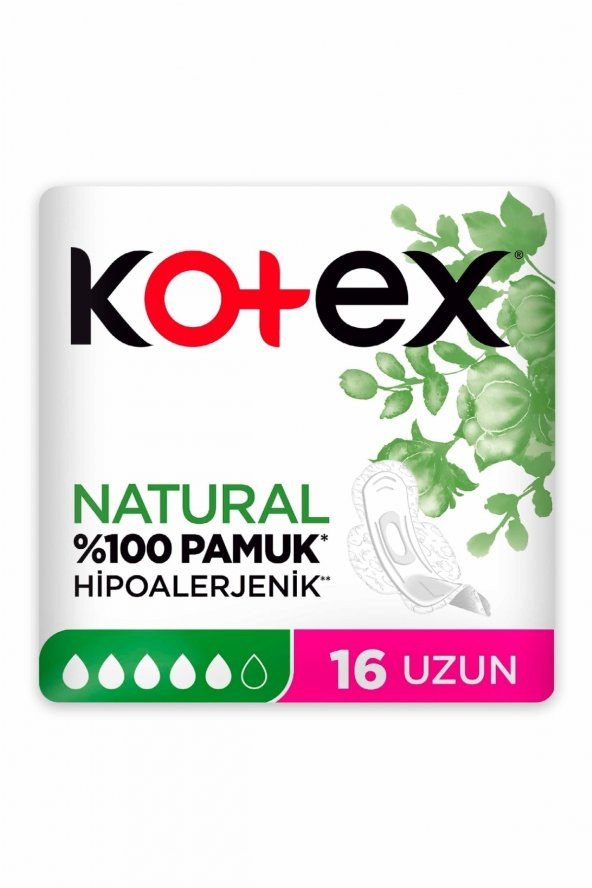 Kotex Natural  Ped 16 Uzun