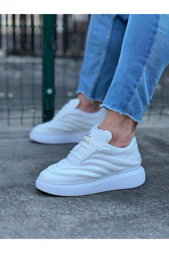 Wagoon WG094 Beyaz Rugan Erkek Casual Ayakkabı - 2