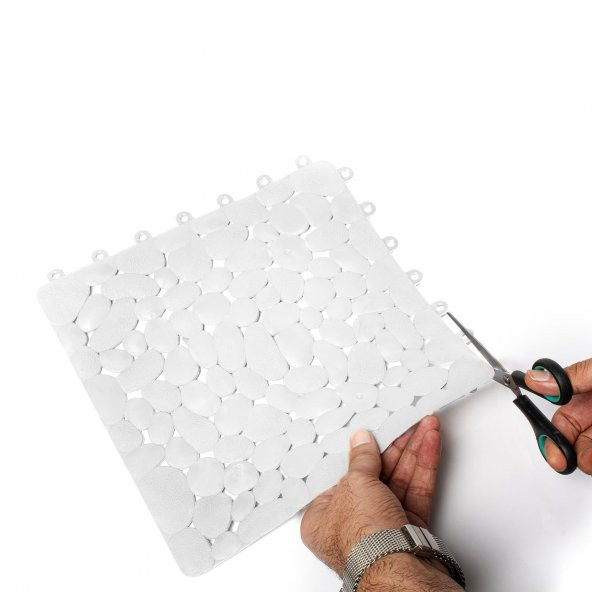 6Lİ SİLİKON YER KAROSU-BEYAZ - 3