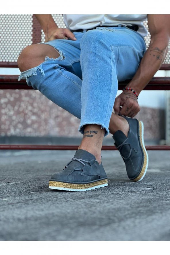 Wagoon WG015 Gri Erkek Casual Ayakkabı - 2