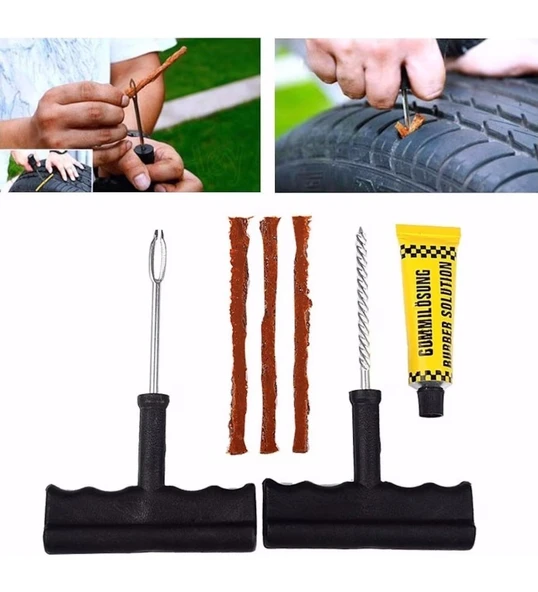 Germany Style Çift Pistonlu 12 V 150 Psi 85 Lt Araç Araba Lastik Bot Şişirme Kompresörü Lastik Tamir Kiti Hediye - 8
