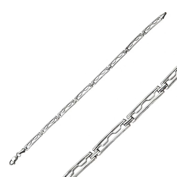 Gümüş Oksitli Erkek Bileklik  SL5346 - 3