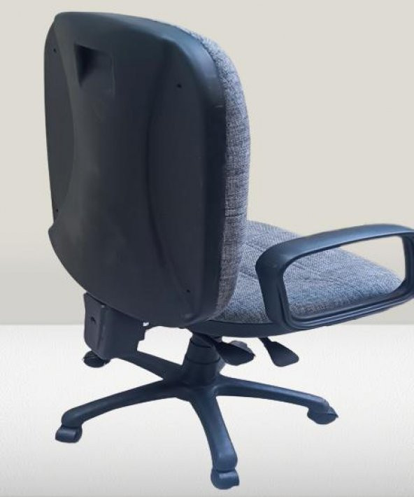 Çalışma Koltuk 90217 dökme sünger GRİ keten kumaş Sırtı Hareket Ayarlı El Yapım - 3