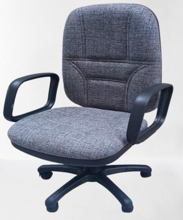 Çalışma Koltuk 90217 dökme sünger GRİ keten kumaş Sırtı Hareket Ayarlı El Yapım - 8