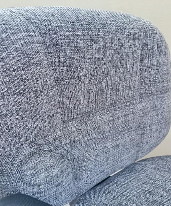 Çalışma Koltuk 90217 dökme sünger GRİ keten kumaş Sırtı Hareket Ayarlı El Yapım - 9