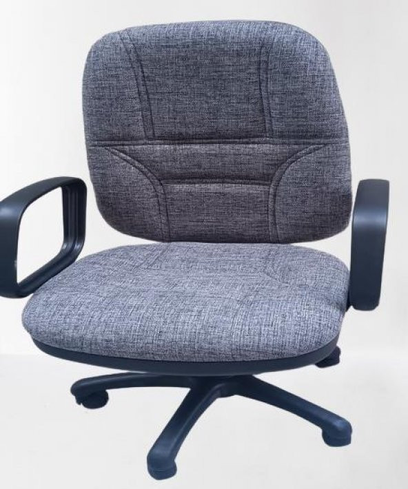 Çalışma Koltuk 90217 dökme sünger GRİ keten kumaş Sırtı Hareket Ayarlı El Yapım - 7